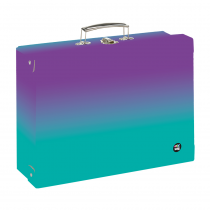 Kufřík lamino hranatý A4 OXY Ombre Purple- blue